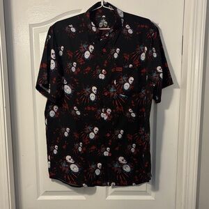 Men's Lrge DIXXON Black and Red Horror Graphic Shirt